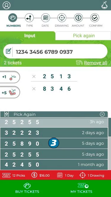 lotto numbers